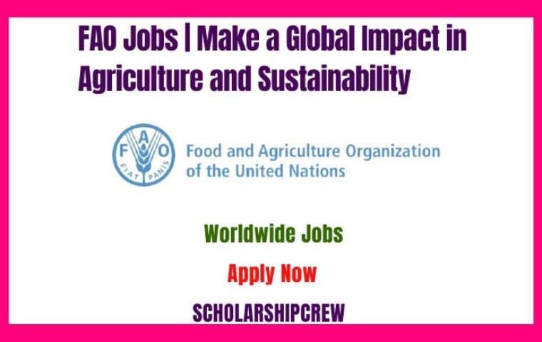FAO Jobs | Make a Global Impact in Agriculture and Sustainability