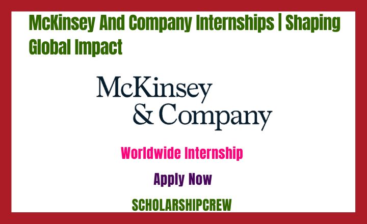 McKinsey And Company Internships